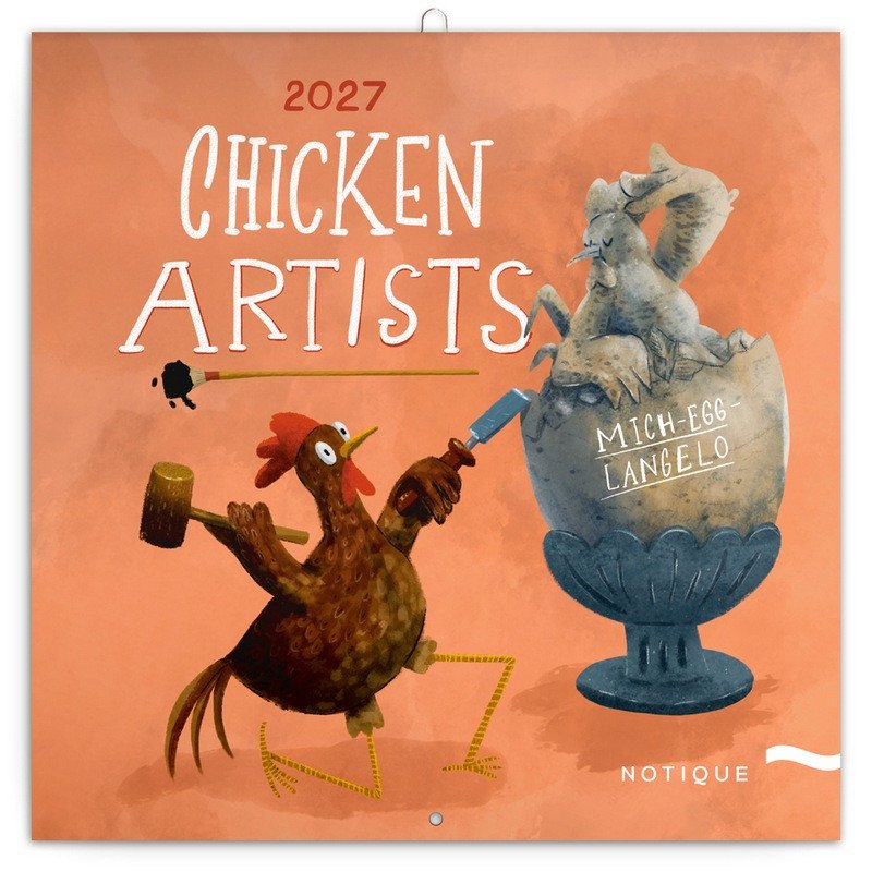 CHICKEN ARTISTS 2027 KALENDÁŘ NÁSTĚNNÝ