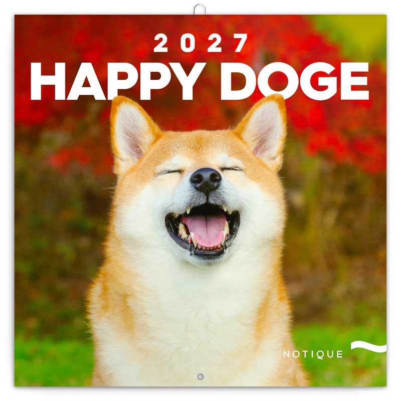 HAPPY DOGE 2027 KALENDÁŘ NÁSTĚNNÝ