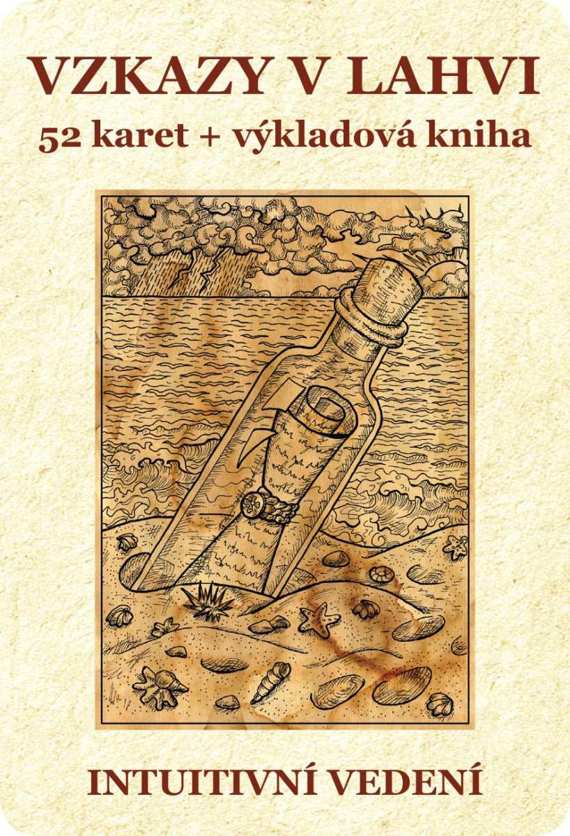 VZKAZY V LAHVI - 52 KARET + VÝKLADOVÁ KN