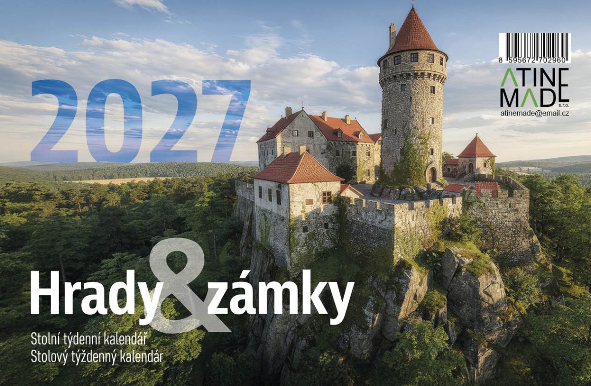 KALENDÁŘ 2027 HRADY A ZÁMKY, STOLNÍ, TÝD
