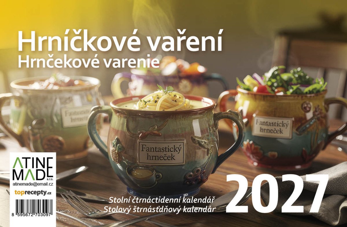 Obálka knihy KALENDÁŘ 2027 HRNÍČKOVÉ VAŘENÍ, STOLNÍ od autora <br>
