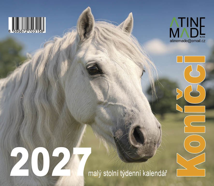 KALENDÁŘ 2027 KONÍČCI, MALÝ STOLNÍ, TÝDENNÍ