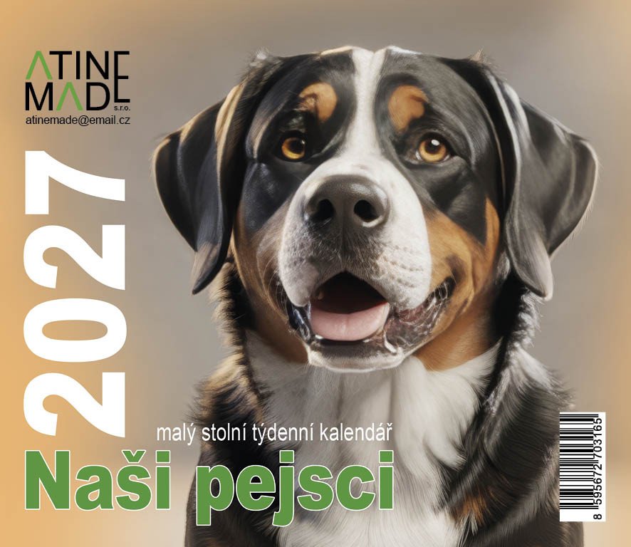 KALENDÁŘ 2027 NAŠI PEJSCI, MALÝ STOLNÍ,