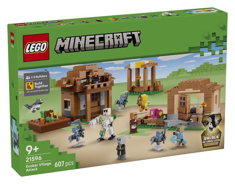 LEGO  MINECRAFT Á 21596 ÚTOK MÁGA NA VES