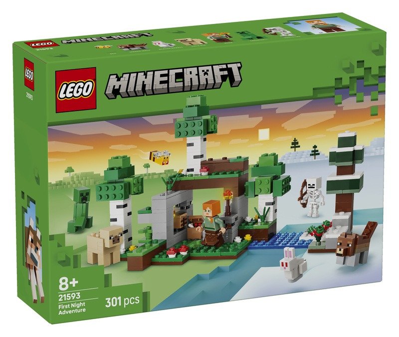 LEGO  MINECRAFT Á 21593 PRVNÍ NOČNÍ DOBR