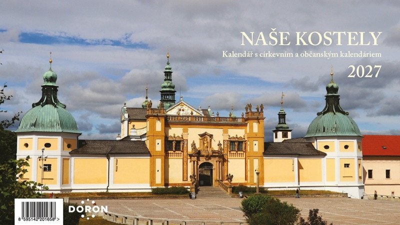 Obálka knihy NAŠE KOSTELY 2027 KALENDÁŘ STOLNÍ od autora neuveden