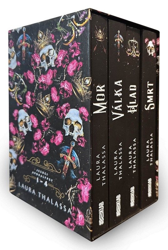 Obálka knihy JEZDCI APOKALYPSY BOX 1-4 (MOR, VÁLKA, HLAD, SMRT) od autora Thalassa Laura