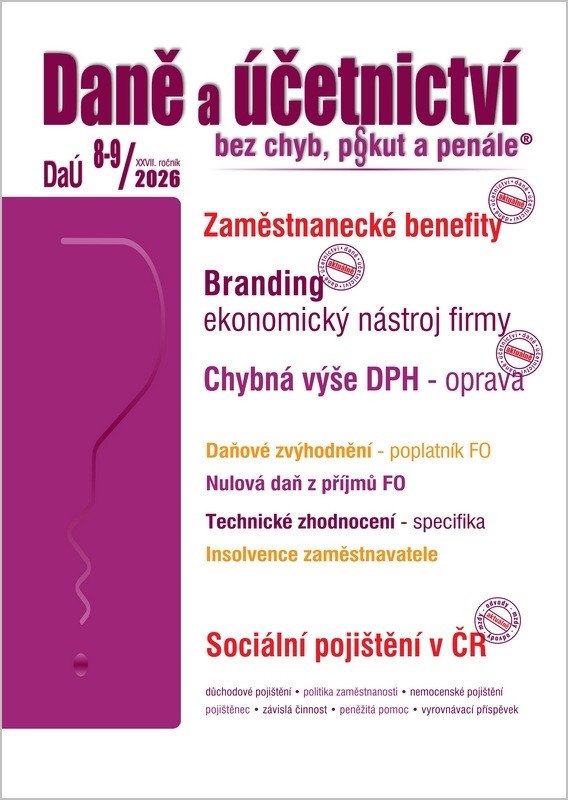 DAÚ 08-09/2026 ZAMĚSTNANECKÉ BENEFITY. BRANDING