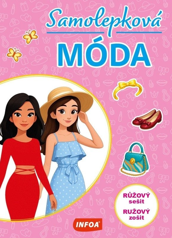 SAMOLEPKOVÁ MODA RŮŽOVÝ SEŠIT