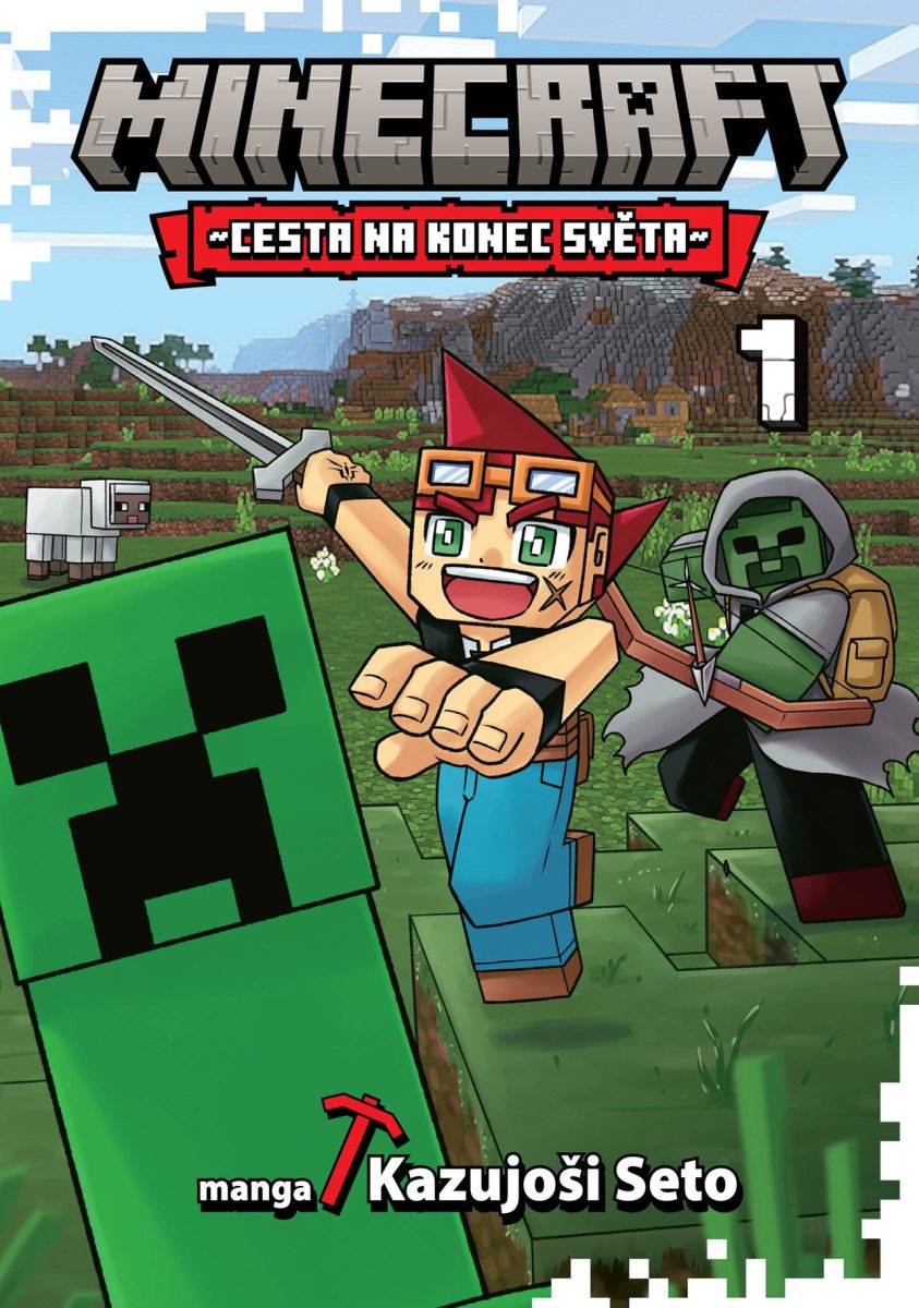 Obálka knihy MINECRAFT MANGA 1 - CESTA NA KONEC SVĚTA od autora Seto Kazuyoshi