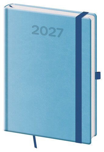 DIÁŘ 2027 DENNÍ A5 PRINT POP SVĚTLE MODRÝ