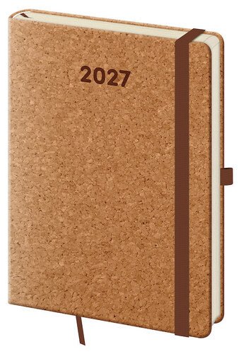 DIÁŘ 2027 TÝDENNÍ A5 CORK S POUTKEM