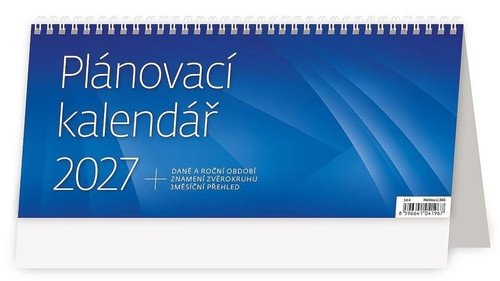 2027 PLÁNOVACÍ STOLNÍ MODRÝ