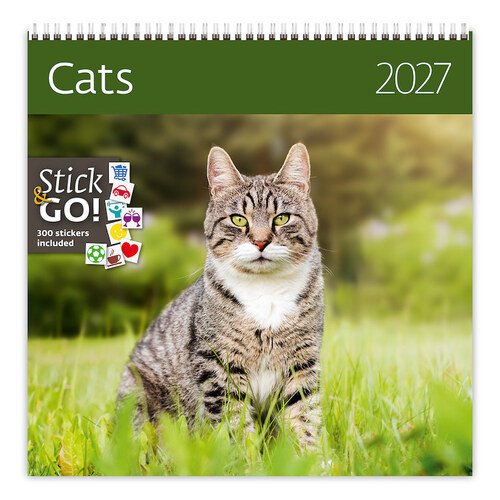 NÁSTĚNNÝ KALENDÁŘ 2027 CATS