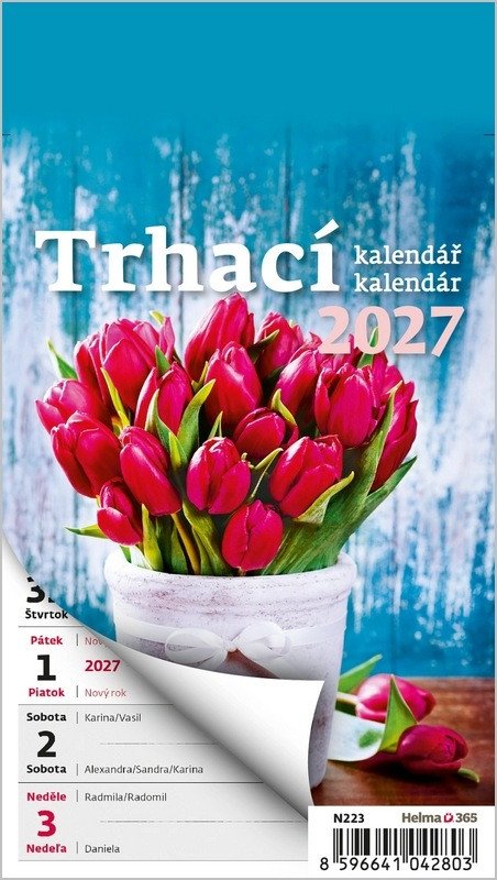 Obálka knihy KALENDÁŘ NÁSTĚNNÝ 2027 TRHACÍ A6 od autora <br>