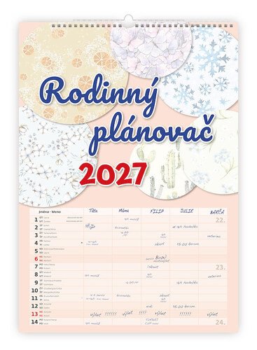 2027 RODINNÝ PLÁNOVAČ NÁSTĚNNÝ