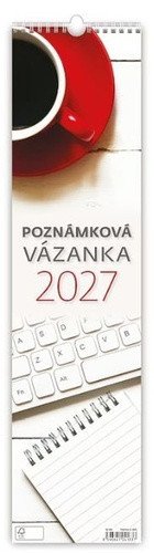 Obálka knihy POZNÁMKOVÁ VÁZANKA 2027 KALENDÁŘ NÁSTĚNNÝ ÚZKÝ od autora <br>