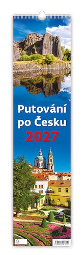 Obálka knihy PUTOVÁNÍ PO ČESKU 2027 NÁSTĚNNÝ KALENDÁŘ ÚZKÝ od autora <br>