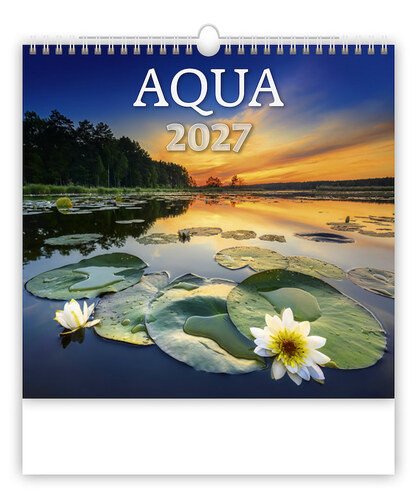 NÁSTĚNNÝ KALENDÁŘ 2027 AQUA