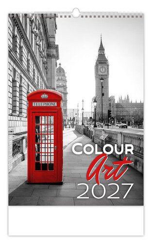 NÁSTĚNNÝ KALENDÁŘ 2027 COLOUR ART