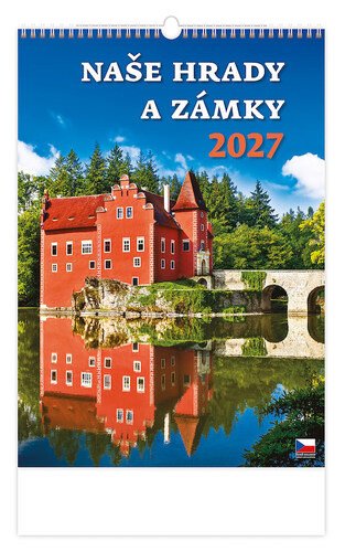 Obálka knihy NAŠE HRADY A ZÁMKY 2027 KALENDÁŘ NÁSTĚNNÝ od autora <br>