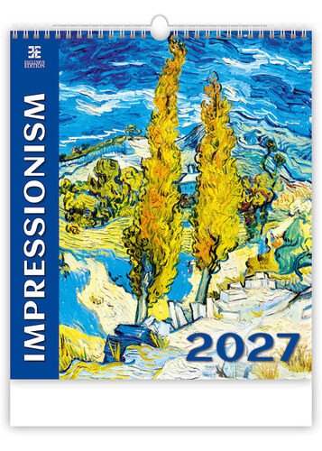 Obálka knihy KALENDÁŘ NÁSTĚNNÝ VELKÝ 2027 IMPRESSIONISM od autora <br>