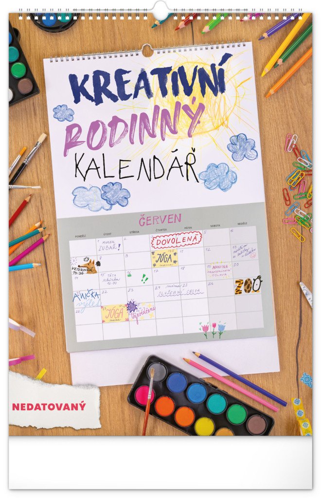 KALENDÁŘ 2027 NÁST: RODINNÝ, KREATIVNÍ