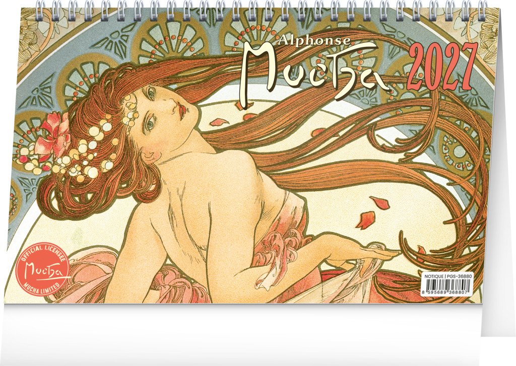 KALENDÁŘ 2027 STOLNÍ: ALFONS MUCHA