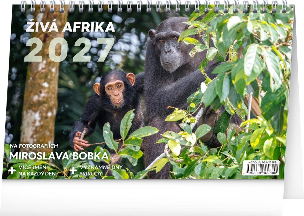 STOLNÍ KALENDÁŘ 2027 NOTŽIVÁ AFRIKA
