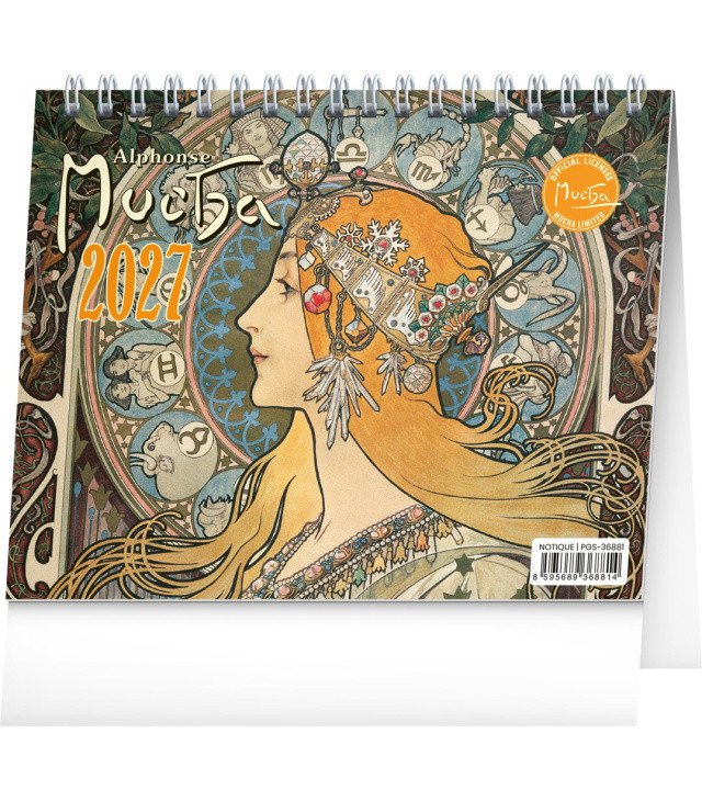 STOLNÍ KALENDÁŘ 2027 ALFONS MUCHA