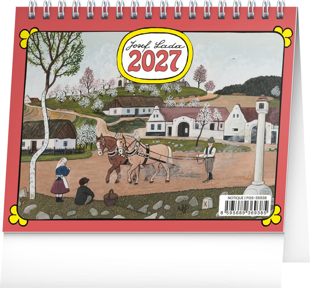 Obálka knihy KALENDÁŘ 2027 STOLNÍ: JOSEF LADA (MALÝ) od autora <br>
