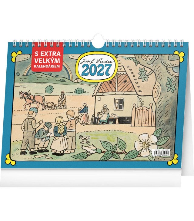 2027 JOSEF LADA STOLNÍ S EXTRA VELKÝM KALENDÁRIEM