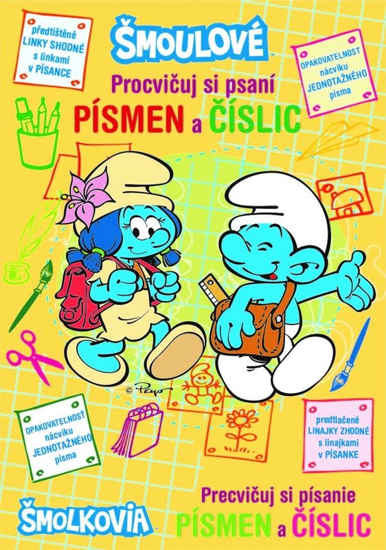 ŠMOULOVÉ - PROCVIČUJ SI PSANÍ PÍSMEN A Č