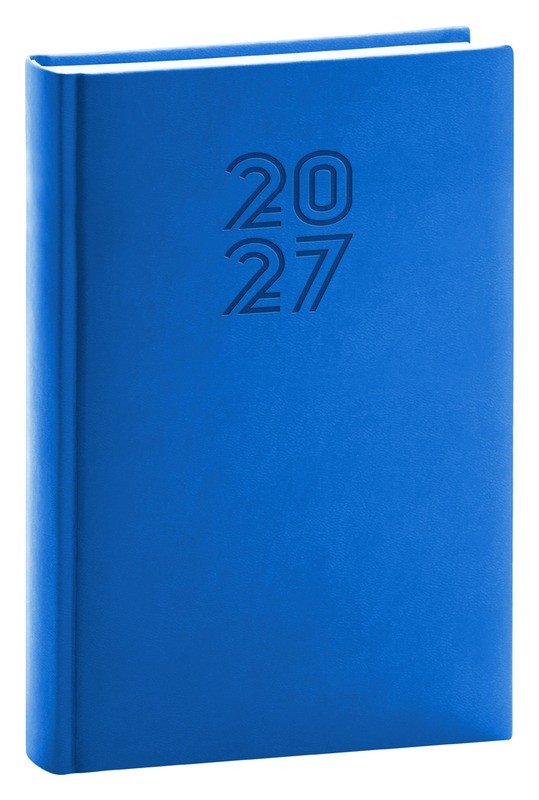 DIÁŘ 2027 DENNÍ APRINT MODRÝ