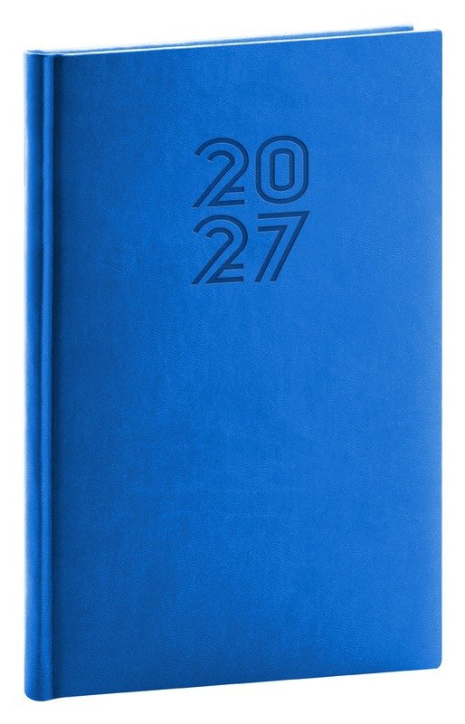 DIÁŘ 2027 TÝDENNÍ APRINT MODRÝ