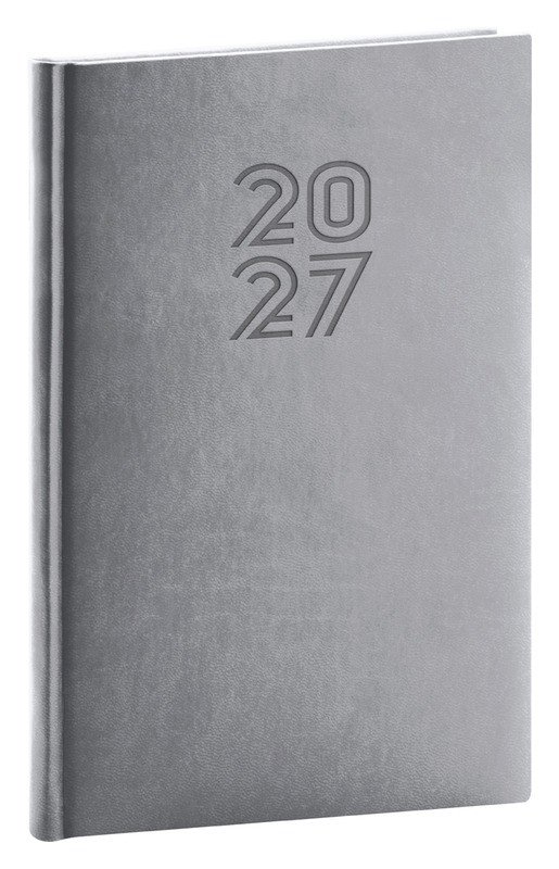 DIÁŘ 2027 TÝDENNÍ APRINT ŠEDÝ