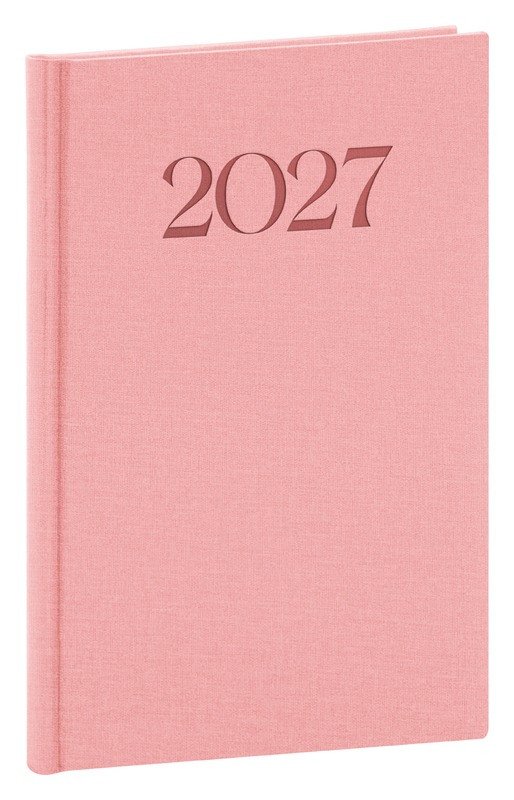 DIÁŘ 2027 TÝDENNÍ BIELLA RŮŽOVÝ
