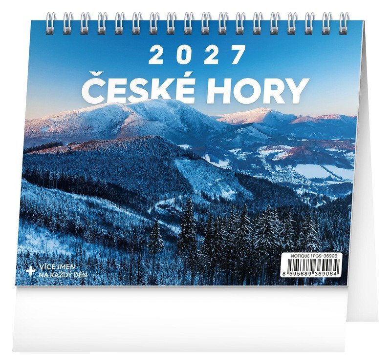 STOLNÍ KALENDÁŘ 2027 ČESKÉ HORY