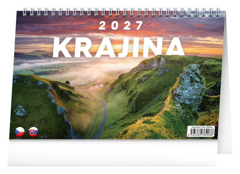 STOLNÍ KALENDÁŘ 2027 KRAJINA CZ/SK