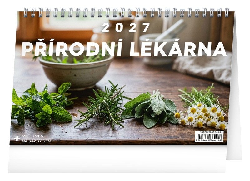 STOLNÍ KALENDÁŘ 2027 PŘÍRODNÍ LÉKÁRNA