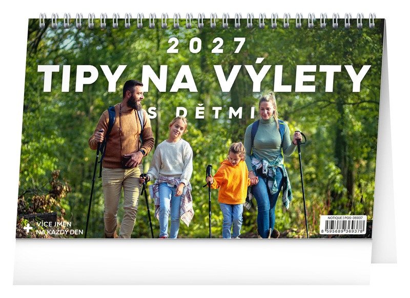 Obálka knihy KALENDÁŘ 2027 STOLNÍ: TIPY NA VÝLETY S DĚTMI od autora <br>