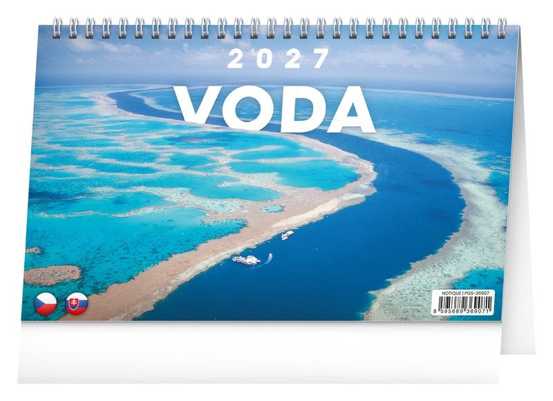 STOLNÍ KALENDÁŘ 2027 VODA CZ/SK