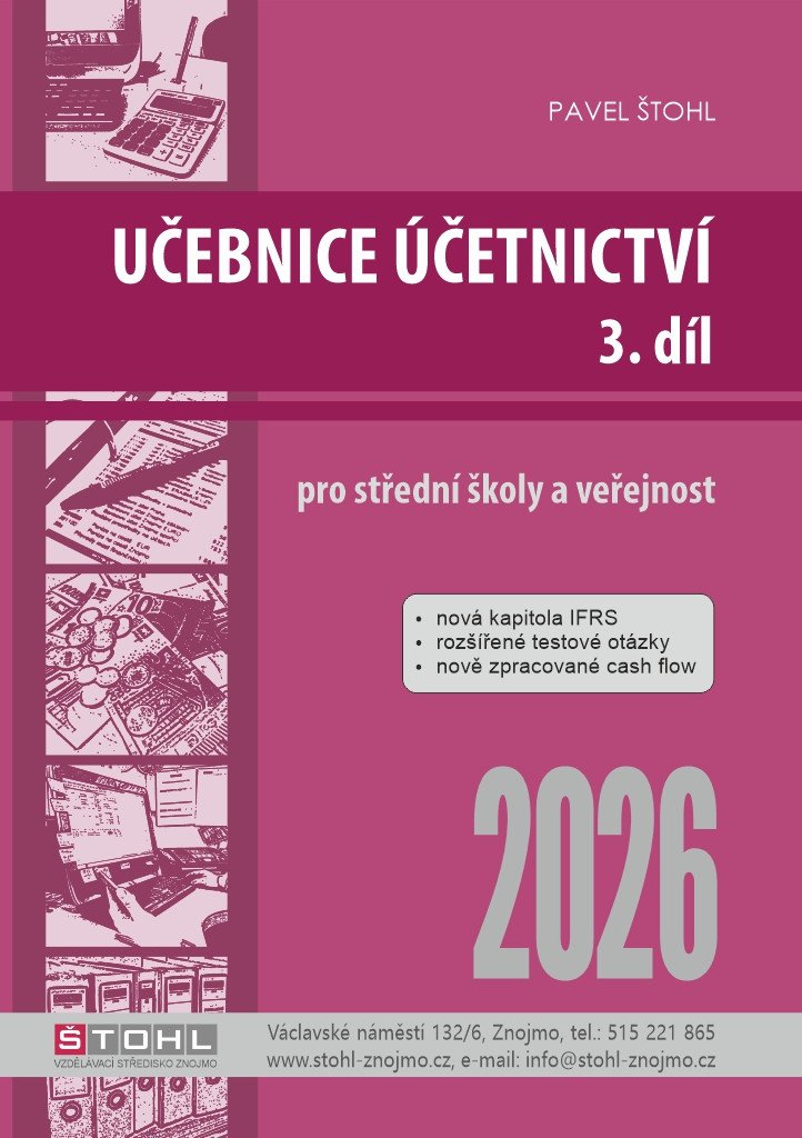 Obálka knihy UČEBNICE ÚČETNICTVÍ 2026 3.DÍL od autora Štohl Pavel