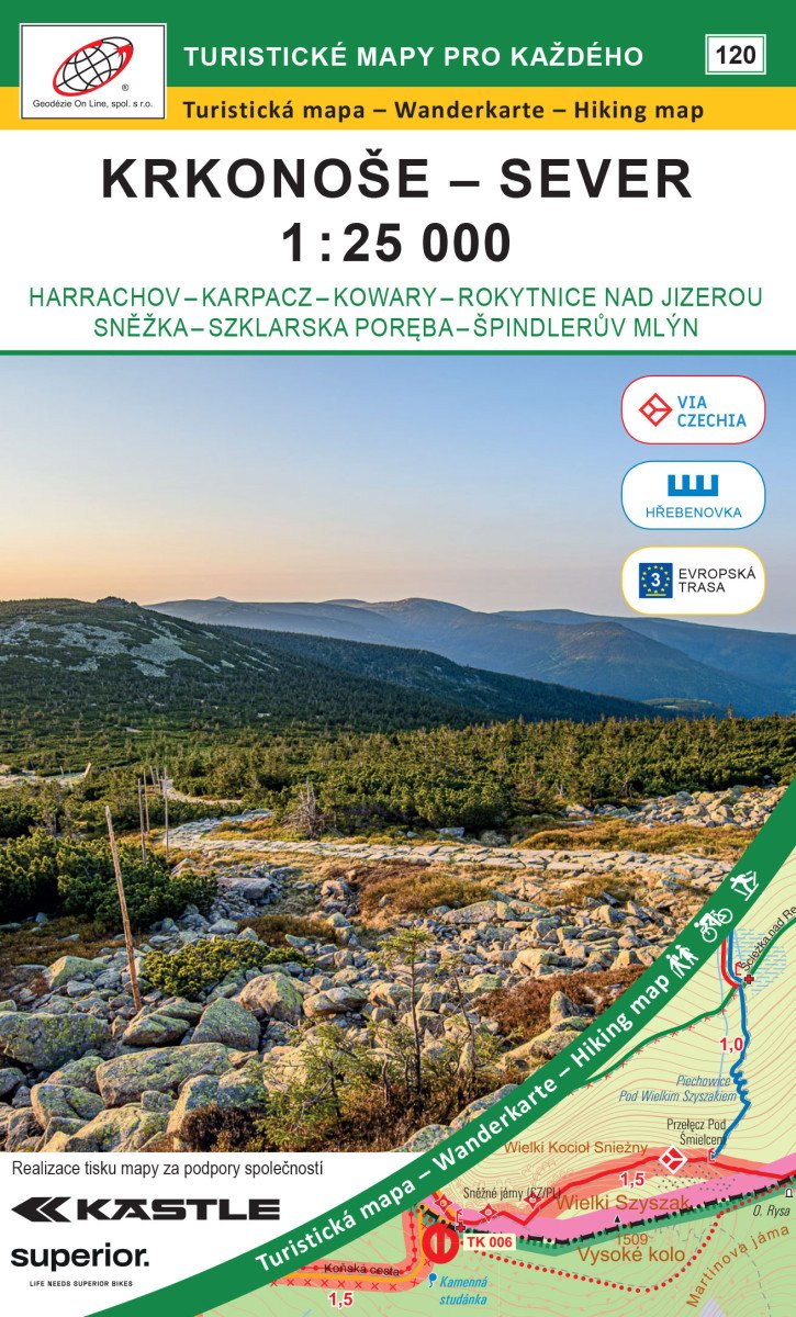 Obálka knihy KRKONOŠE - SEVER 1:25 000 /120/ od autora <br>