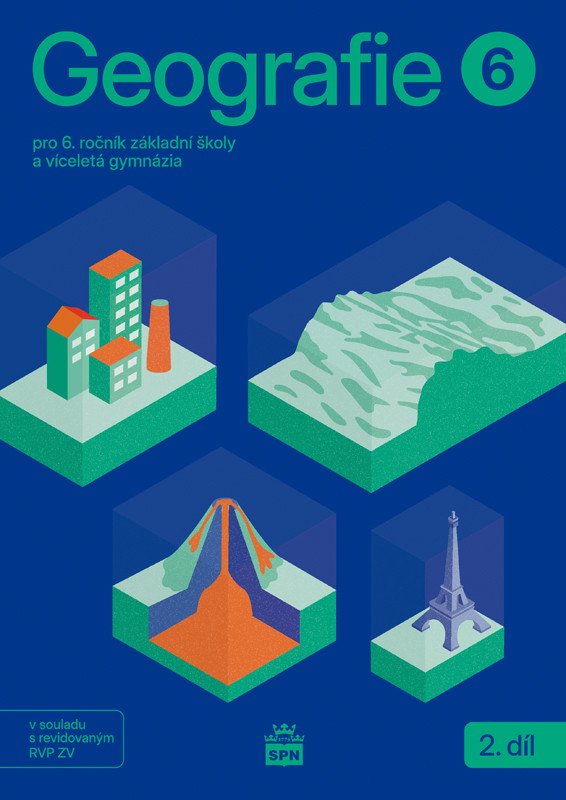 Obálka knihy GEOGRAFIE PRO 6. ROČNÍK ZŠ UČEBNICE 2. DÍL od autora Marada Miroslav