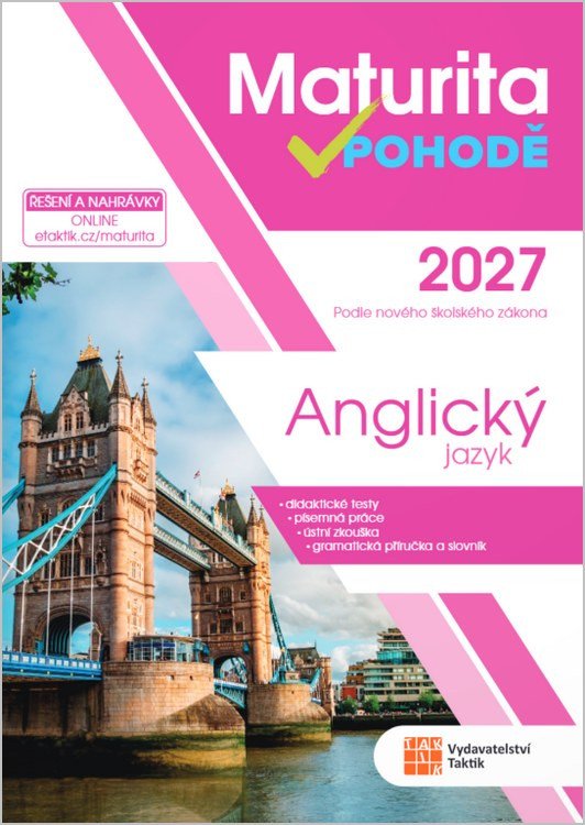 MATURITA V POHODĚ 2027 ANGLICKÝ JAZYK
