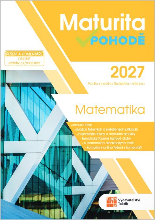 MATURITA V POHODĚ 2027 MATEMATIKA