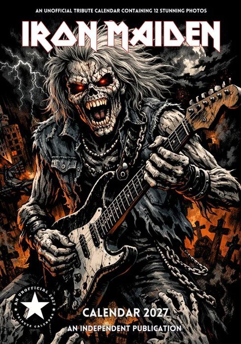 IRON MAIDEN 2027 KALENDÁŘ NÁSTĚNNÝ