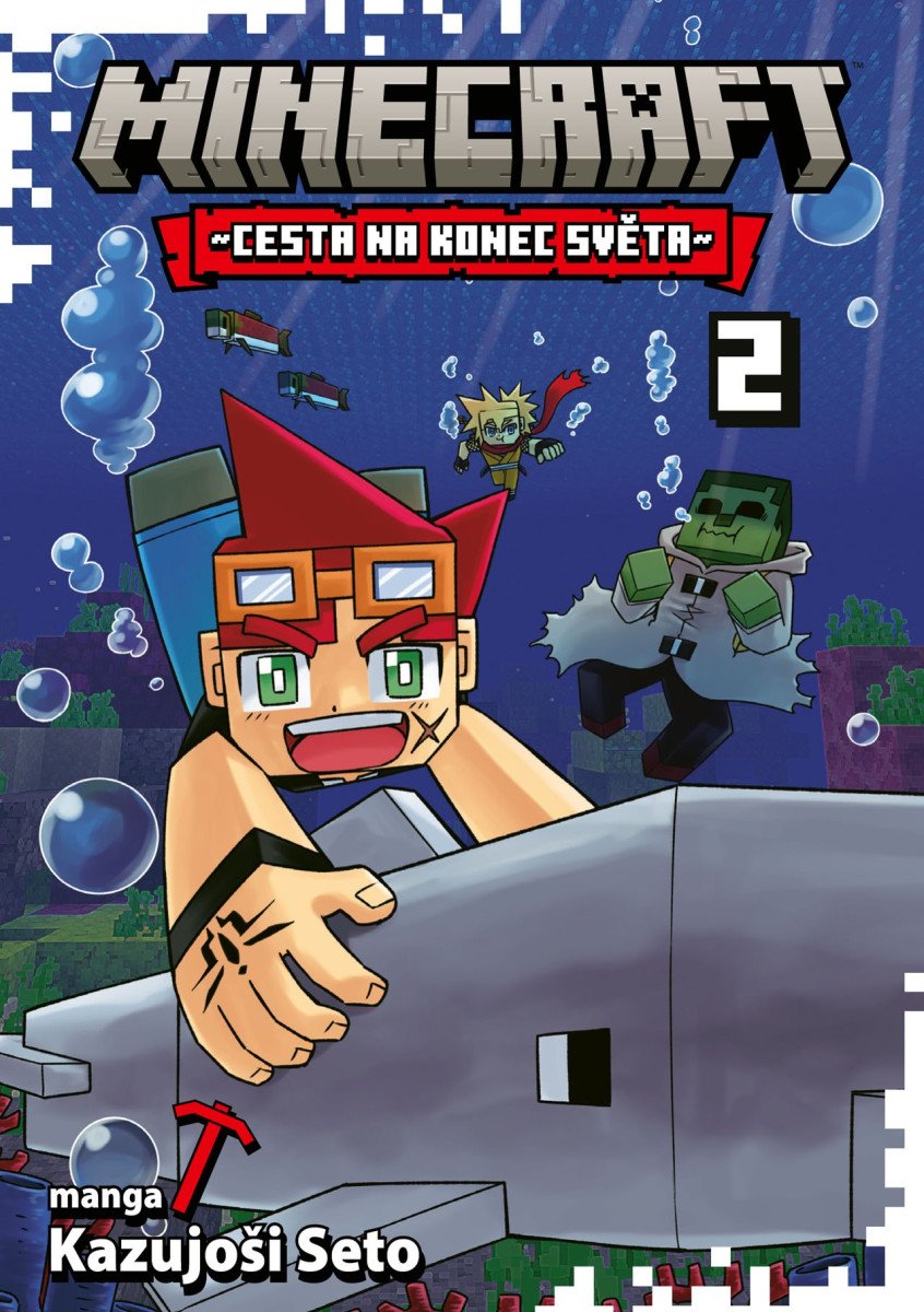 Obálka knihy MINECRAFT MANGA 2 - CESTA NA KONEC SVĚTA od autora Seto Kazuyoshi