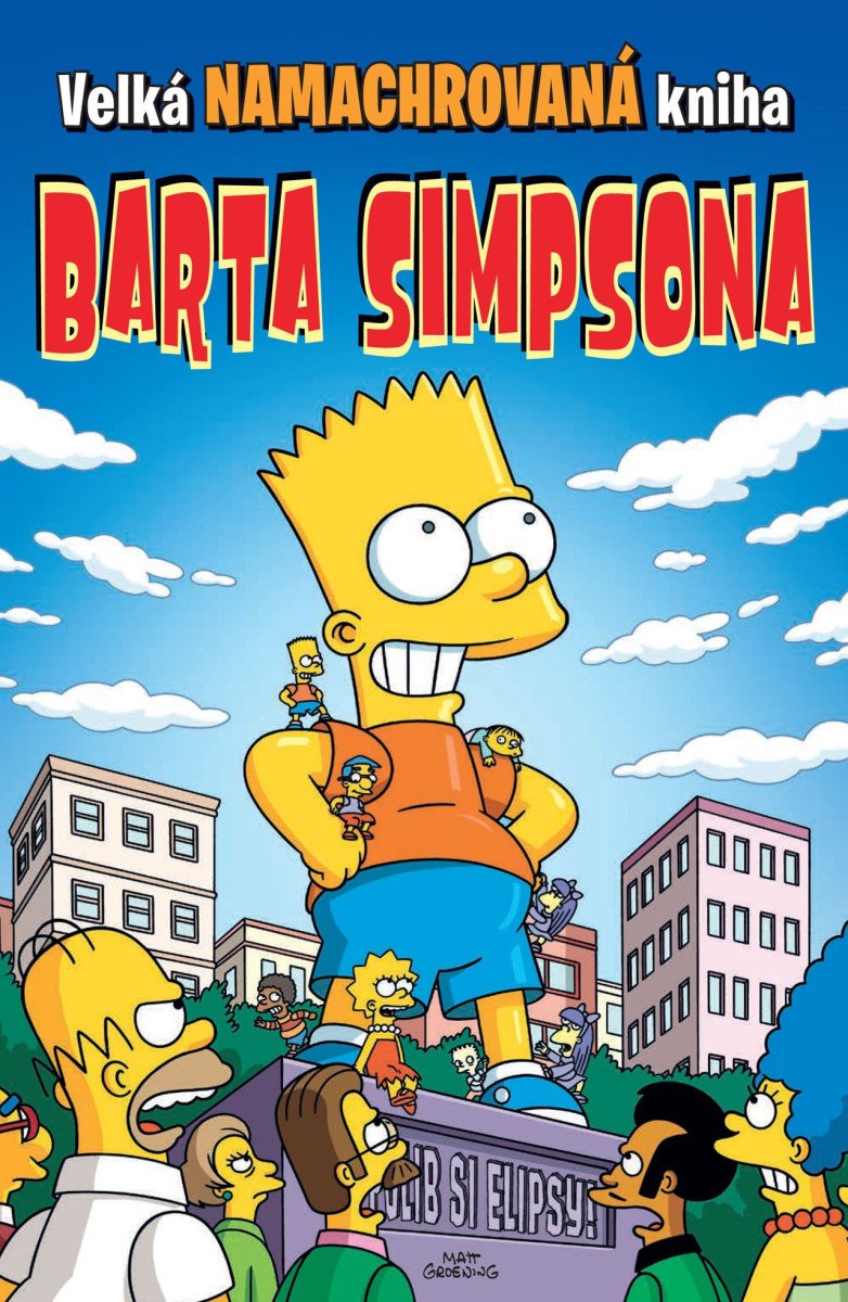 VELKÁ NAMACHROVANÁ KNIHA BARTA SIMPSONA
